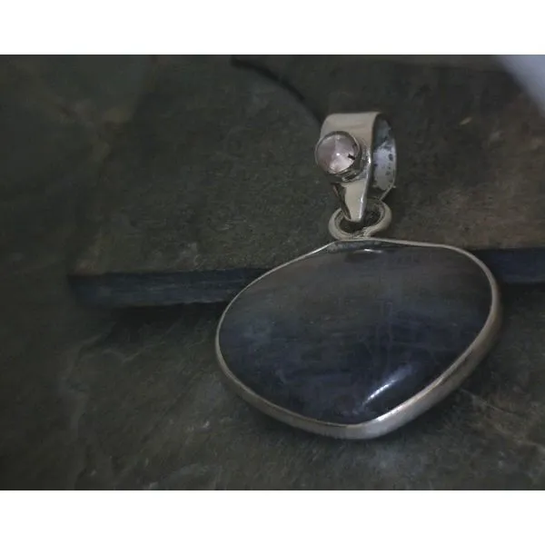 Ss Freeform Cab Labradorite Pendant Vulcan's Forge LLC KANSAS CITY, MO
