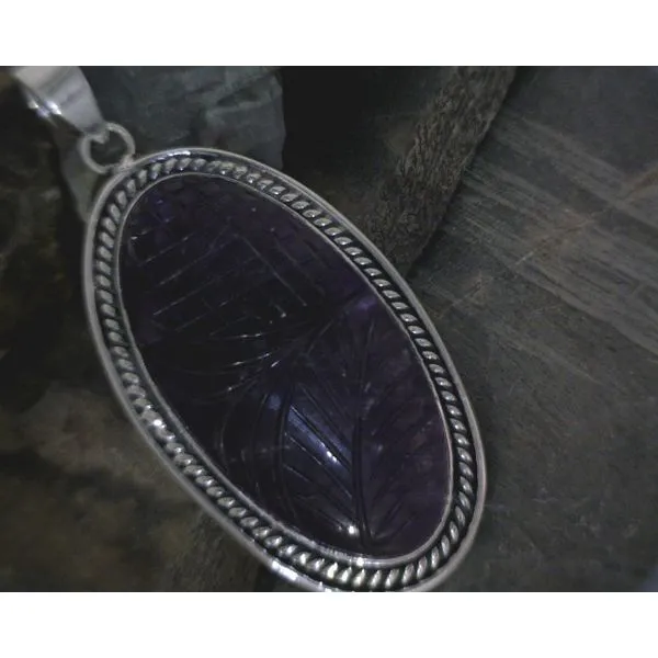 Silver Stone Pendant Vulcan's Forge LLC KANSAS CITY, MO