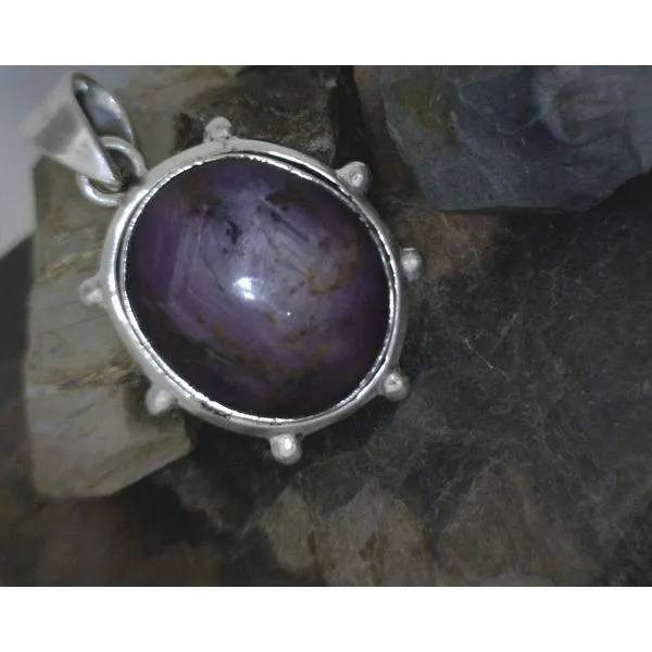 Silver Stone Pendant Vulcan's Forge LLC KANSAS CITY, MO