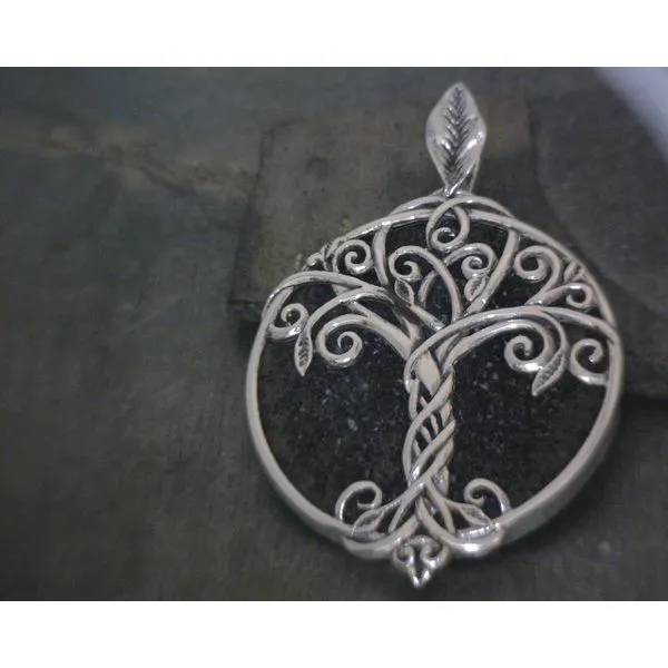 SS Tree of Life W/ Lava Stone Pendant Vulcan's Forge LLC KANSAS CITY, MO