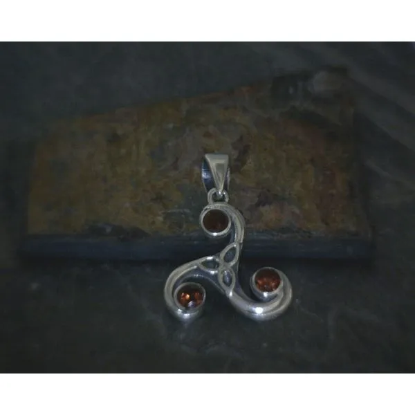Silver Stone Pendant Vulcan's Forge LLC KANSAS CITY, MO