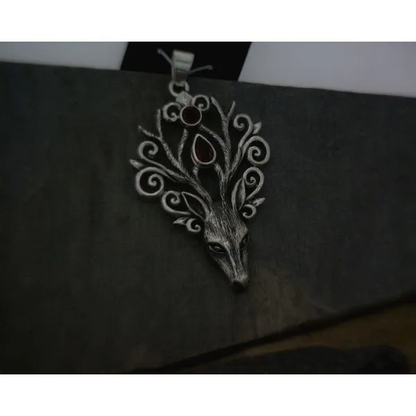 Silver Stone Pendant Vulcan's Forge LLC Kansas City, MO