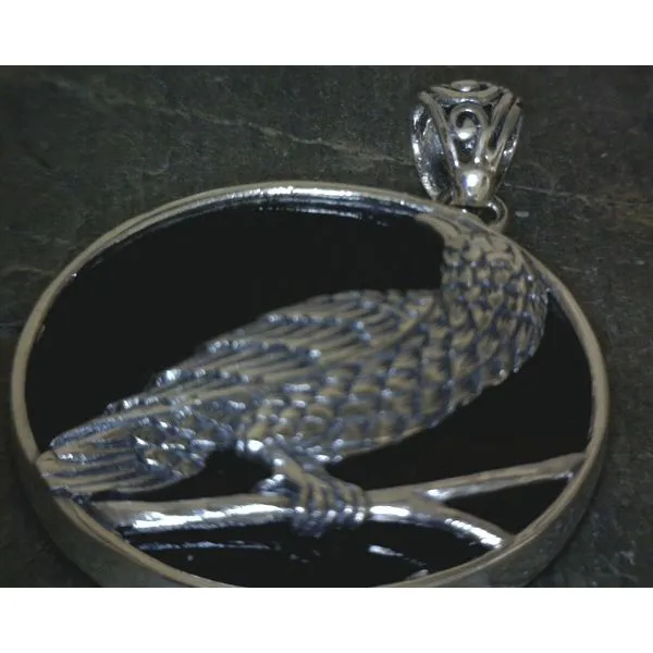 Silver Stone Pendant Vulcan's Forge LLC Kansas City, MO