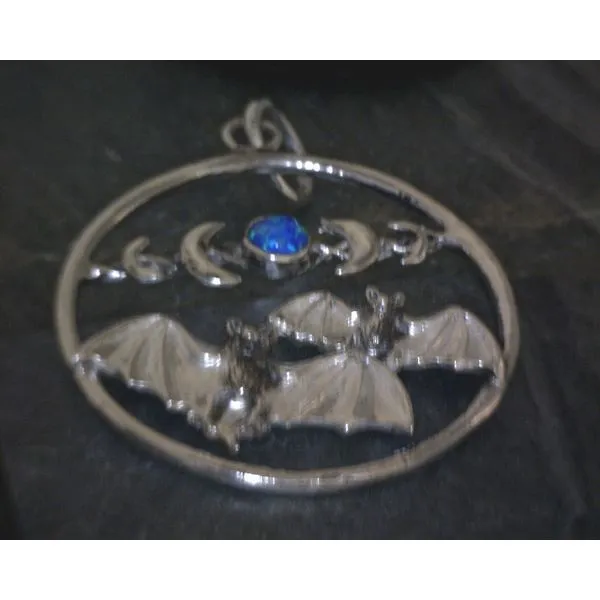Silver Stone Pendant Vulcan's Forge LLC Kansas City, MO