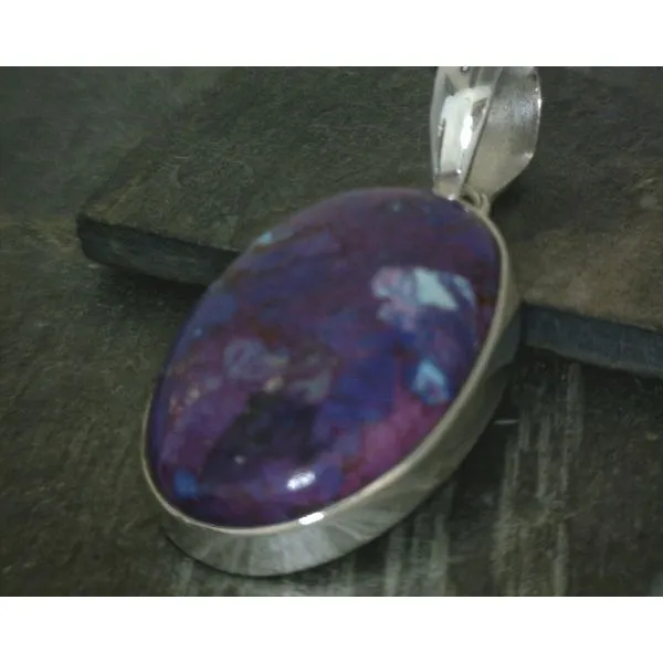 Silver Stone Pendant Vulcan's Forge LLC Kansas City, MO
