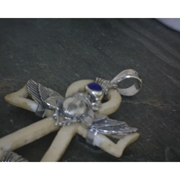 Silver Stone Pendant Vulcan's Forge LLC Kansas City, MO
