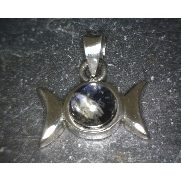 SS triple goddess w/ 6mm moonstone Vulcan's Forge LLC KANSAS CITY, MO