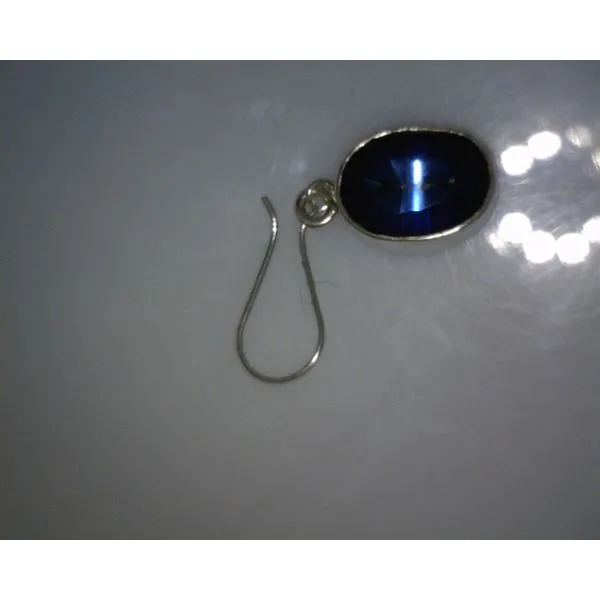 silver earrings with stones Vulcan's Forge LLC KANSAS CITY, MO