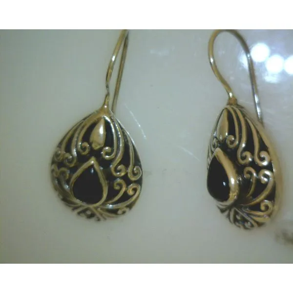 silver earrings with stones Vulcan's Forge LLC KANSAS CITY, MO
