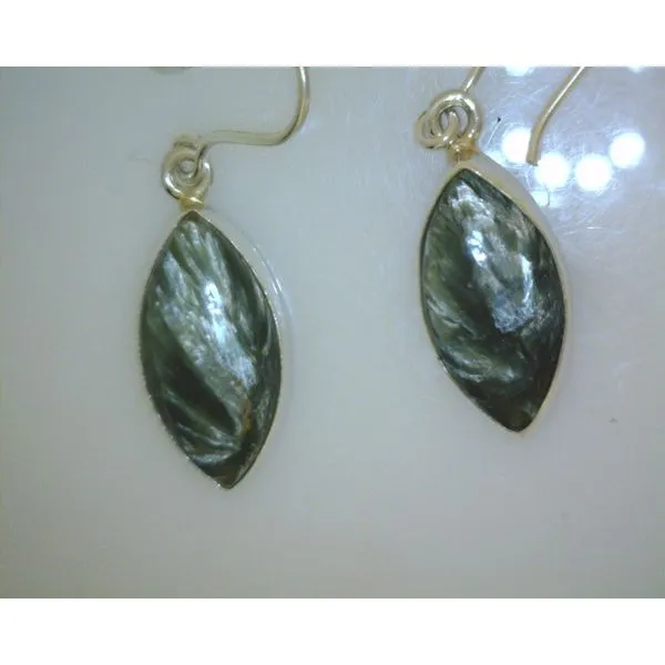 silver earrings with stones Vulcan's Forge LLC KANSAS CITY, MO