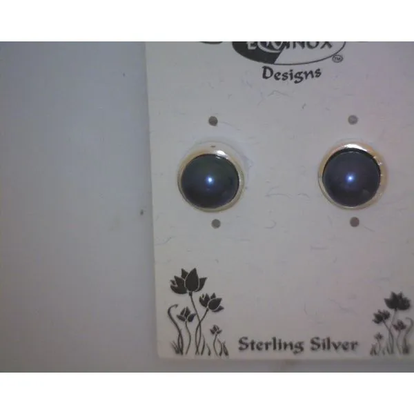 silver earrings with stones Vulcan's Forge LLC KANSAS CITY, MO