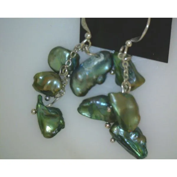 silver earrings with stones Vulcan's Forge LLC KANSAS CITY, MO