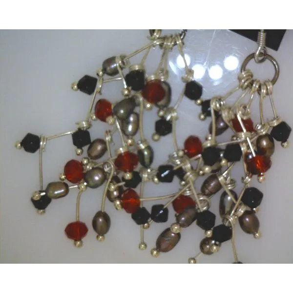 silver earrings with stones Vulcan's Forge LLC KANSAS CITY, MO