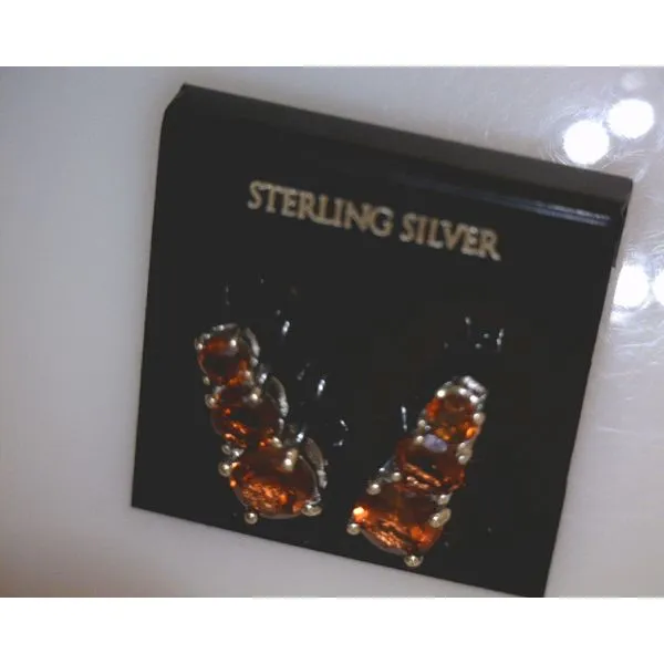 silver earrings with stones Vulcan's Forge LLC KANSAS CITY, MO