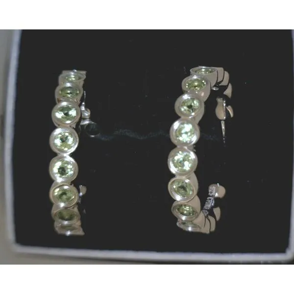 SS Peridot Hoop Earrings Vulcan's Forge LLC KANSAS CITY, MO