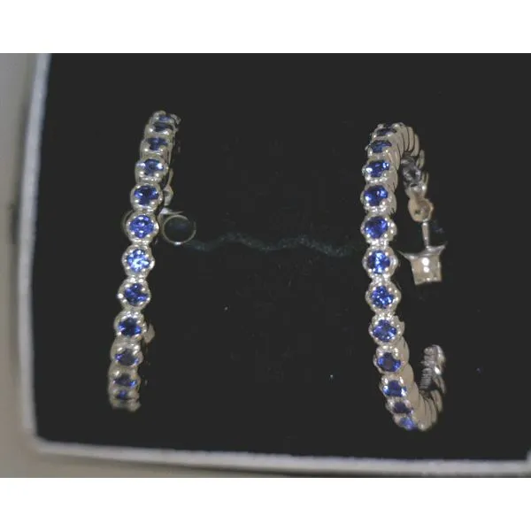 silver earrings with stones Vulcan's Forge LLC KANSAS CITY, MO