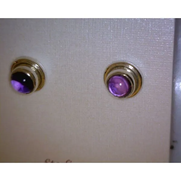 silver earrings with stones Vulcan's Forge LLC KANSAS CITY, MO