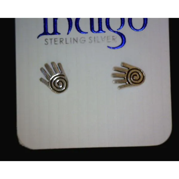 silver earrings with stones Vulcan's Forge LLC KANSAS CITY, MO