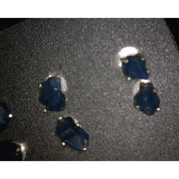 silver earrings with stones Vulcan's Forge LLC KANSAS CITY, MO