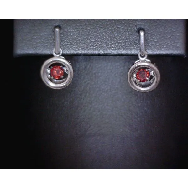 silver earrings with stones Vulcan's Forge LLC KANSAS CITY, MO