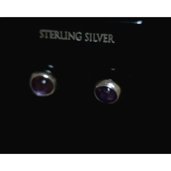 silver earrings with stones Vulcan's Forge LLC KANSAS CITY, MO