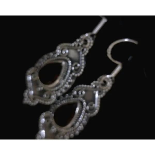 silver earrings with stones Vulcan's Forge LLC KANSAS CITY, MO