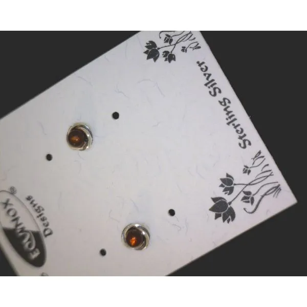 silver earrings with stones Vulcan's Forge LLC KANSAS CITY, MO
