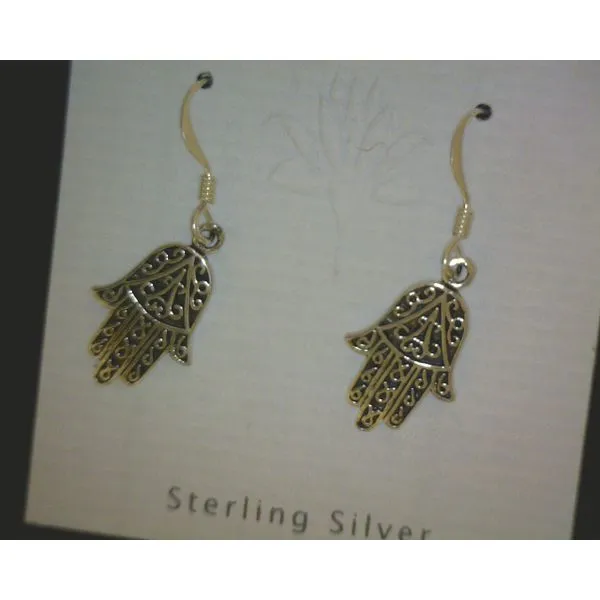 silver earrings with stones Vulcan's Forge LLC KANSAS CITY, MO