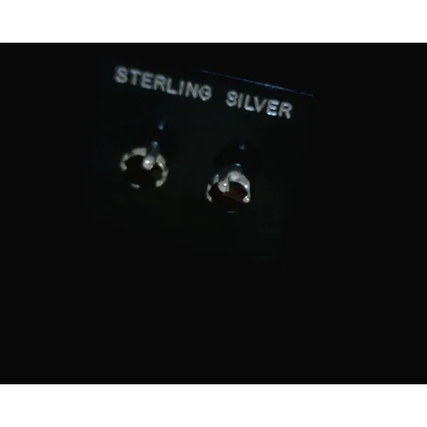 silver earrings with stones Vulcan's Forge LLC KANSAS CITY, MO