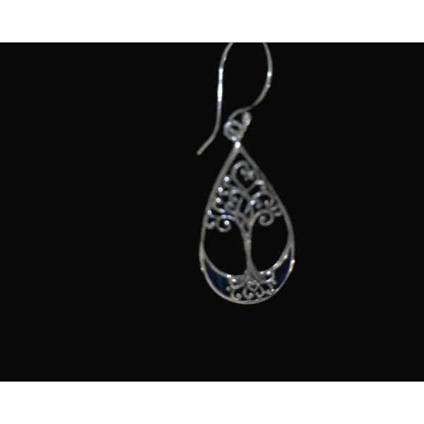 silver earrings with stones Vulcan's Forge LLC KANSAS CITY, MO