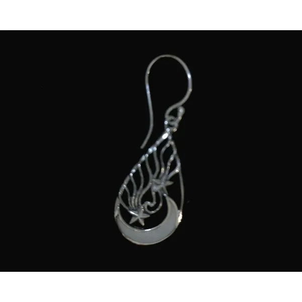 silver earrings with stones Vulcan's Forge LLC KANSAS CITY, MO