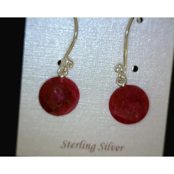 silver earrings with stones Vulcan's Forge LLC KANSAS CITY, MO