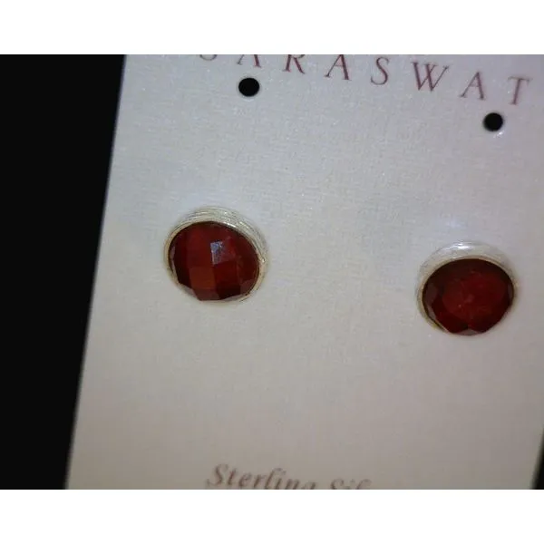 silver earrings with stones Vulcan's Forge LLC KANSAS CITY, MO