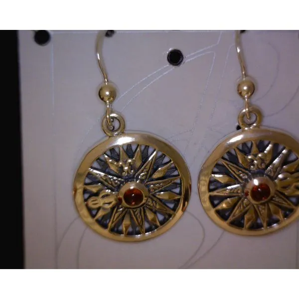 silver earrings with stones Vulcan's Forge LLC KANSAS CITY, MO