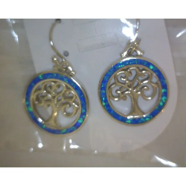 silver earrings with stones Vulcan's Forge LLC KANSAS CITY, MO