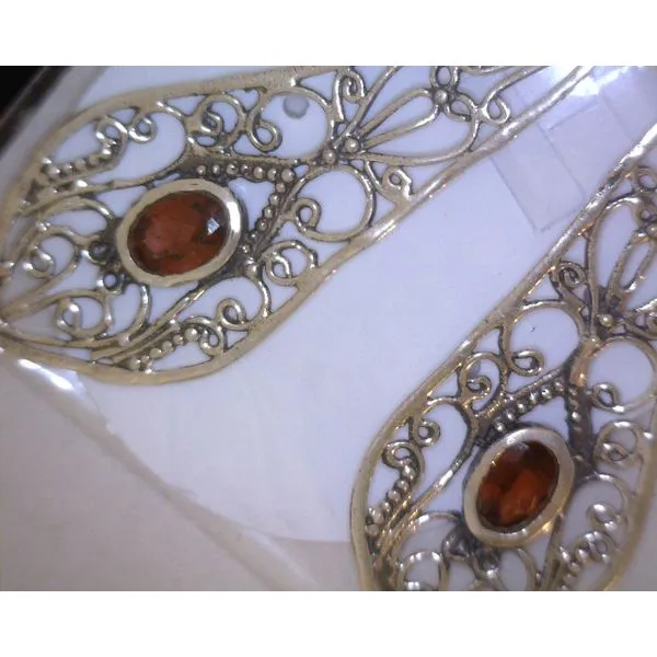 silver earrings with stones Vulcan's Forge LLC KANSAS CITY, MO