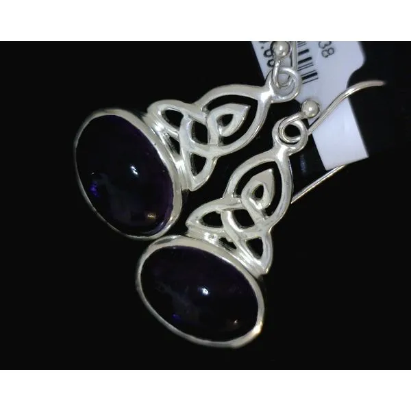 silver earrings with stones Vulcan's Forge LLC KANSAS CITY, MO