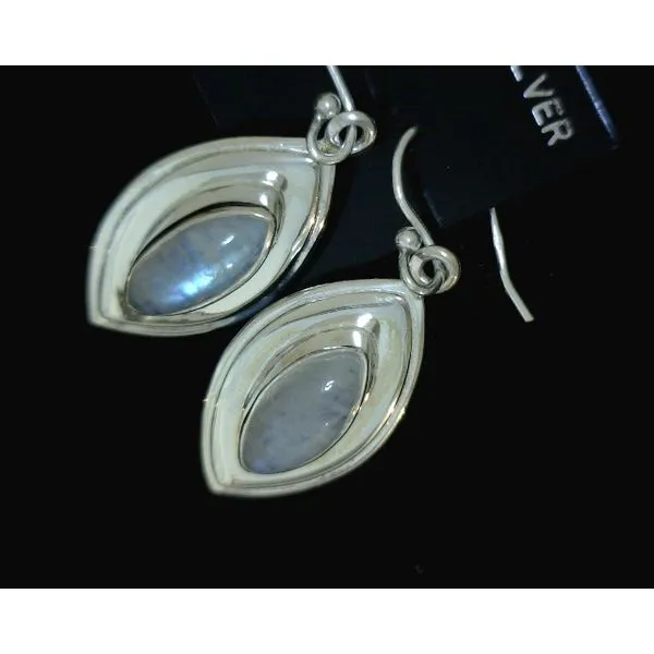 silver earrings with stones Vulcan's Forge LLC KANSAS CITY, MO