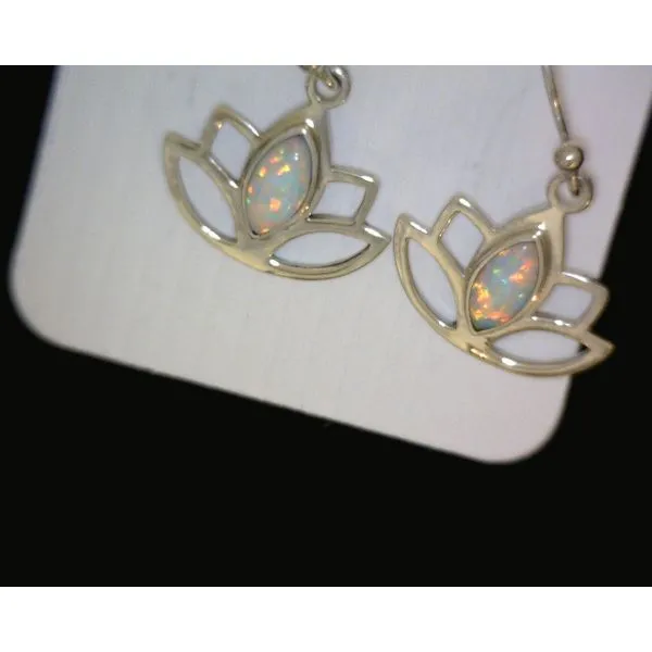 silver earrings with stones Vulcan's Forge LLC KANSAS CITY, MO