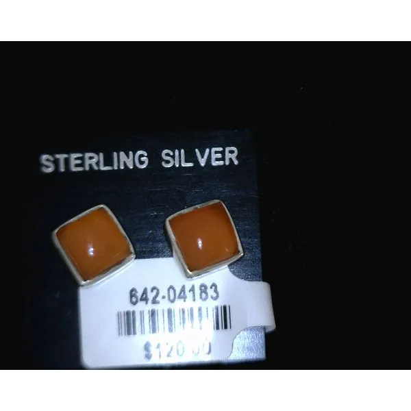silver earrings with stones Vulcan's Forge LLC KANSAS CITY, MO