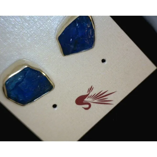 silver earrings with stones Vulcan's Forge LLC KANSAS CITY, MO