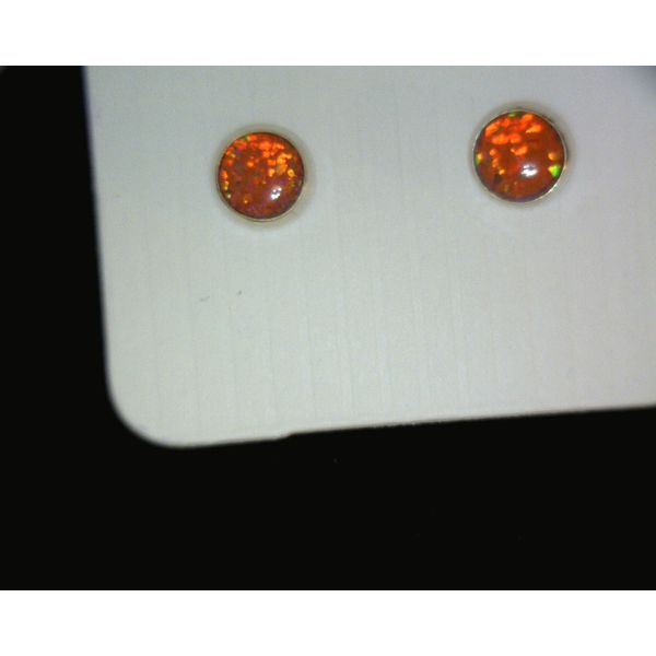 silver earrings with stones Vulcan's Forge LLC KANSAS CITY, MO