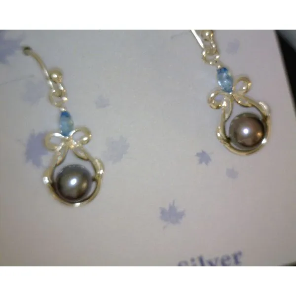 silver earrings with stones Vulcan's Forge LLC KANSAS CITY, MO