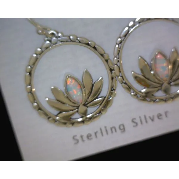 silver earrings with stones Vulcan's Forge LLC KANSAS CITY, MO