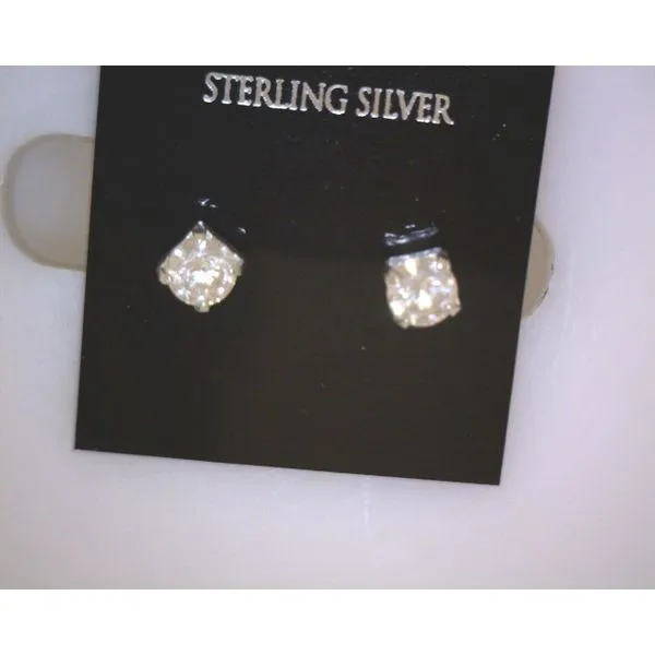silver earrings with stones Vulcan's Forge LLC KANSAS CITY, MO