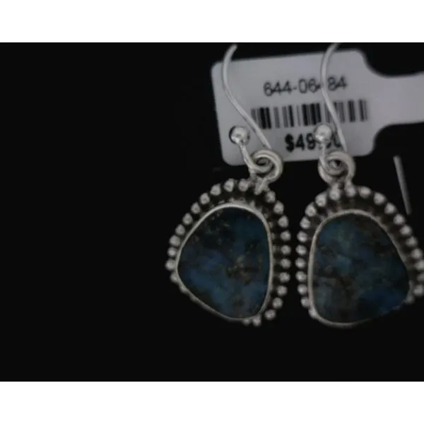silver earrings with stones Vulcan's Forge LLC KANSAS CITY, MO