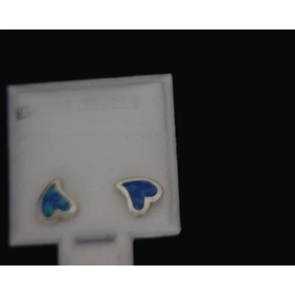 silver earrings with stones Vulcan's Forge LLC KANSAS CITY, MO