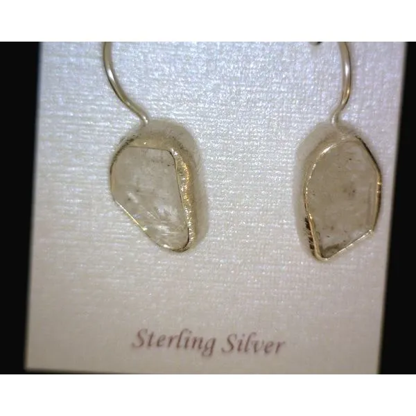 silver earrings with stones Vulcan's Forge LLC KANSAS CITY, MO