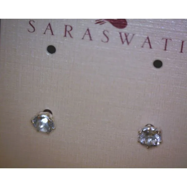 silver earrings with stones Vulcan's Forge LLC KANSAS CITY, MO