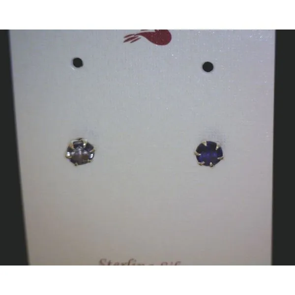 silver earrings with stones Vulcan's Forge LLC KANSAS CITY, MO